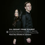 the album cover for Mozart / Piano Duo Scholtes & Janssens - Sonata for Two Pianos