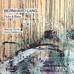 the album cover for Manuel Zurria/ Calderone,Dario - Bernhard Lang: Flute & Bass