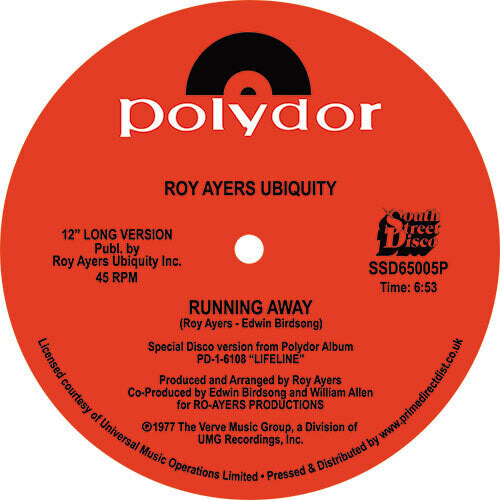 Roy Ayers Ubiquity - Huyendo / El amor nos volverá a unir (Vinilo)