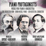 the album cover for Chopin / Orchestra Now / Botstein - Piano Protagonists