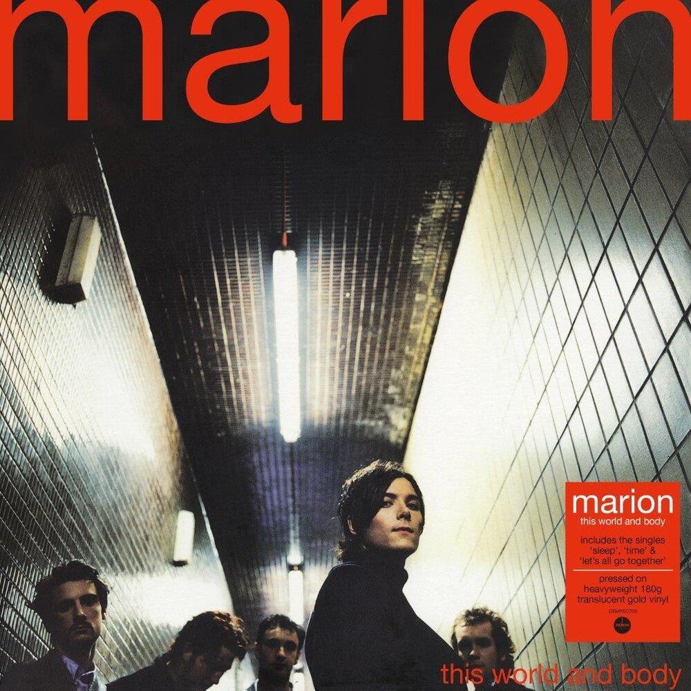 the album cover for Marion - This World & Body [180-Gram Translucent Gold Colored Vinyl]
