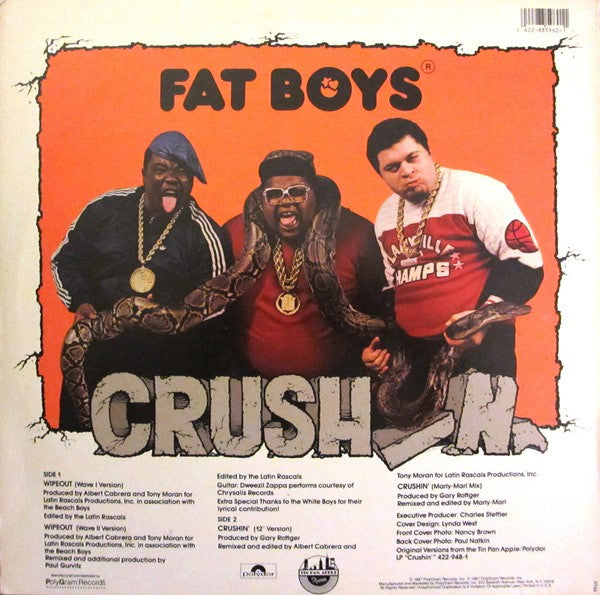 Fat Boys : Wipeout (12", Promo)