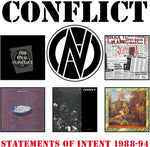 the album cover for Conflict - Statements Of Intent 1988-1994