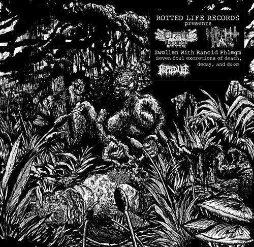 Cryptic Brood & Night Hag - Swollen With Rancid Phlegm (Vinyl)