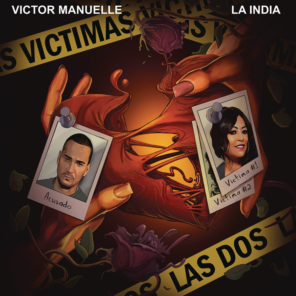 the album cover for Victor Manuelle& La India - Victimas Las Dos