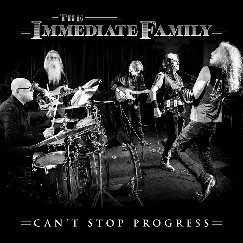 the album cover for Immediate Family - Can't Stop Progress