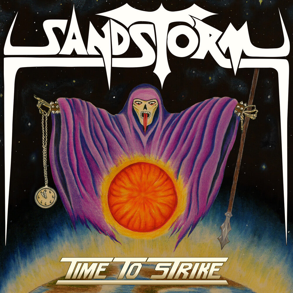 the album cover for Sandstorm - Time To Strike