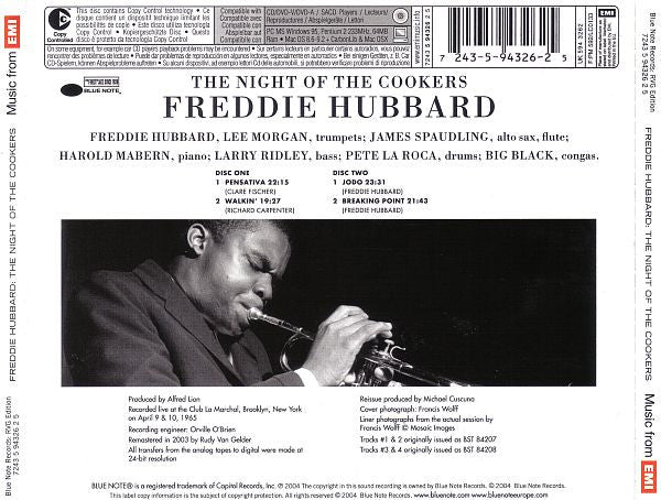 Freddie Hubbard : The Night Of The Cookers: Live At Club La Marchal, Volumes 1 & 2 (2xCD, Album, Comp, RE, RM, Cop)