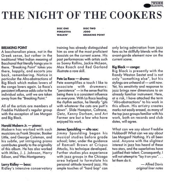 Freddie Hubbard : The Night Of The Cookers: Live At Club La Marchal, Volumes 1 & 2 (2xCD, Album, Comp, RE, RM, Cop)