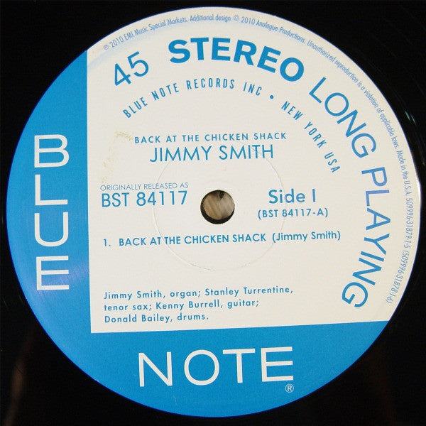 The Incredible Jimmy Smith* : Back At The Chicken Shack (2xLP, Ltd, RE, RM, 180)