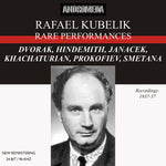 the album cover for Dvorak / Hindemith / Janacek - Rafael Kubelik Rare Performance