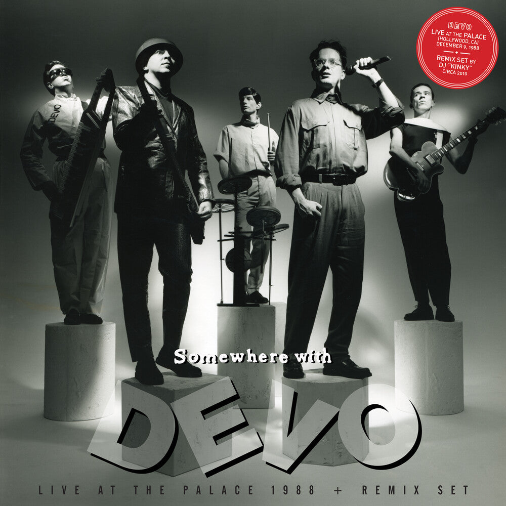 the album cover for Devo - Somewhere With Devo [RSD Drops 2021]