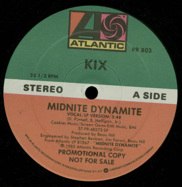 Kix (3) : Midnite Dynamite (12", Promo)