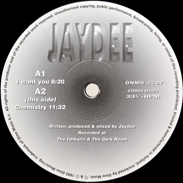 Jaydee : I Want You (12")