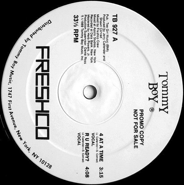 Freshco : 4 At A Time / R U Ready? (12", Promo)