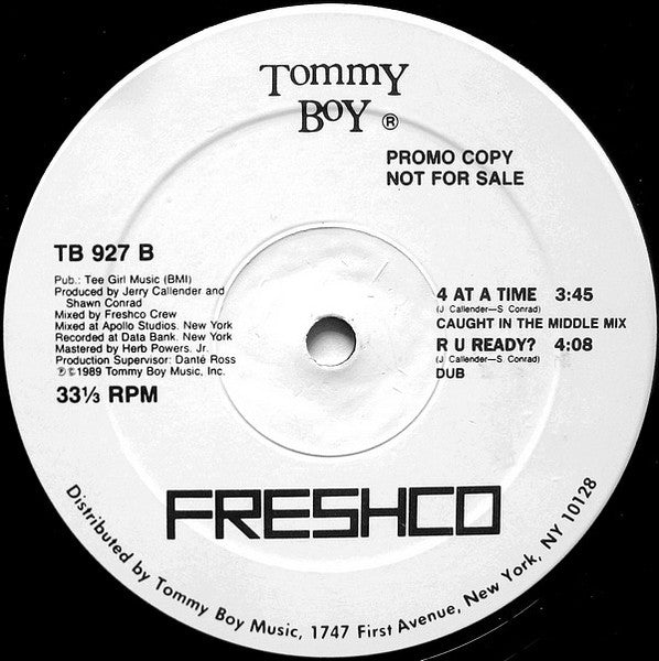 Freshco : 4 At A Time / R U Ready? (12", Promo)