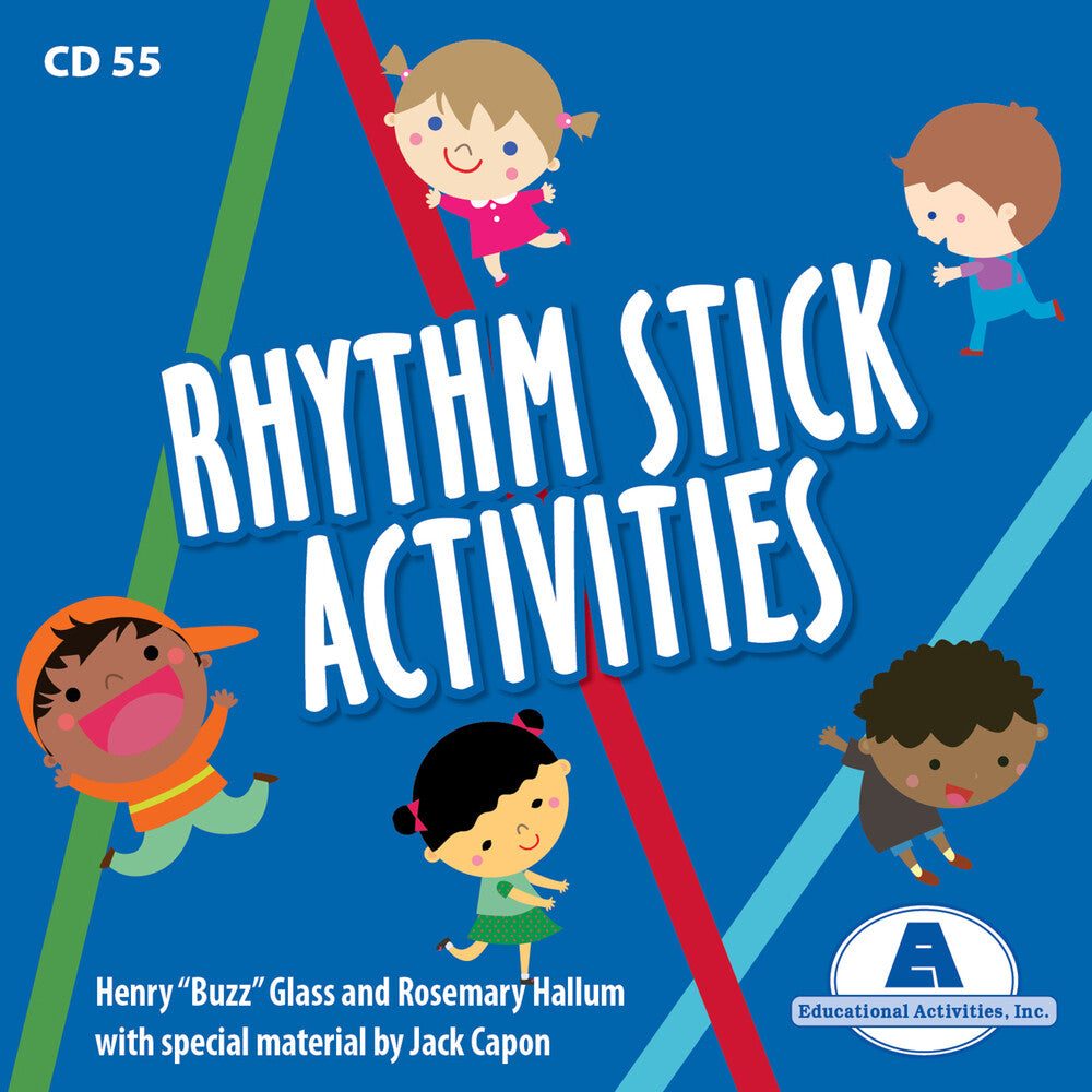 the album cover for Rosemary Hallum/ Glass,Henry Buzz - Rhythm Stick Activities