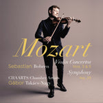 the album cover for Mozart / Bohren / Takacs-Nagy - Violin Concertos 3 & 5