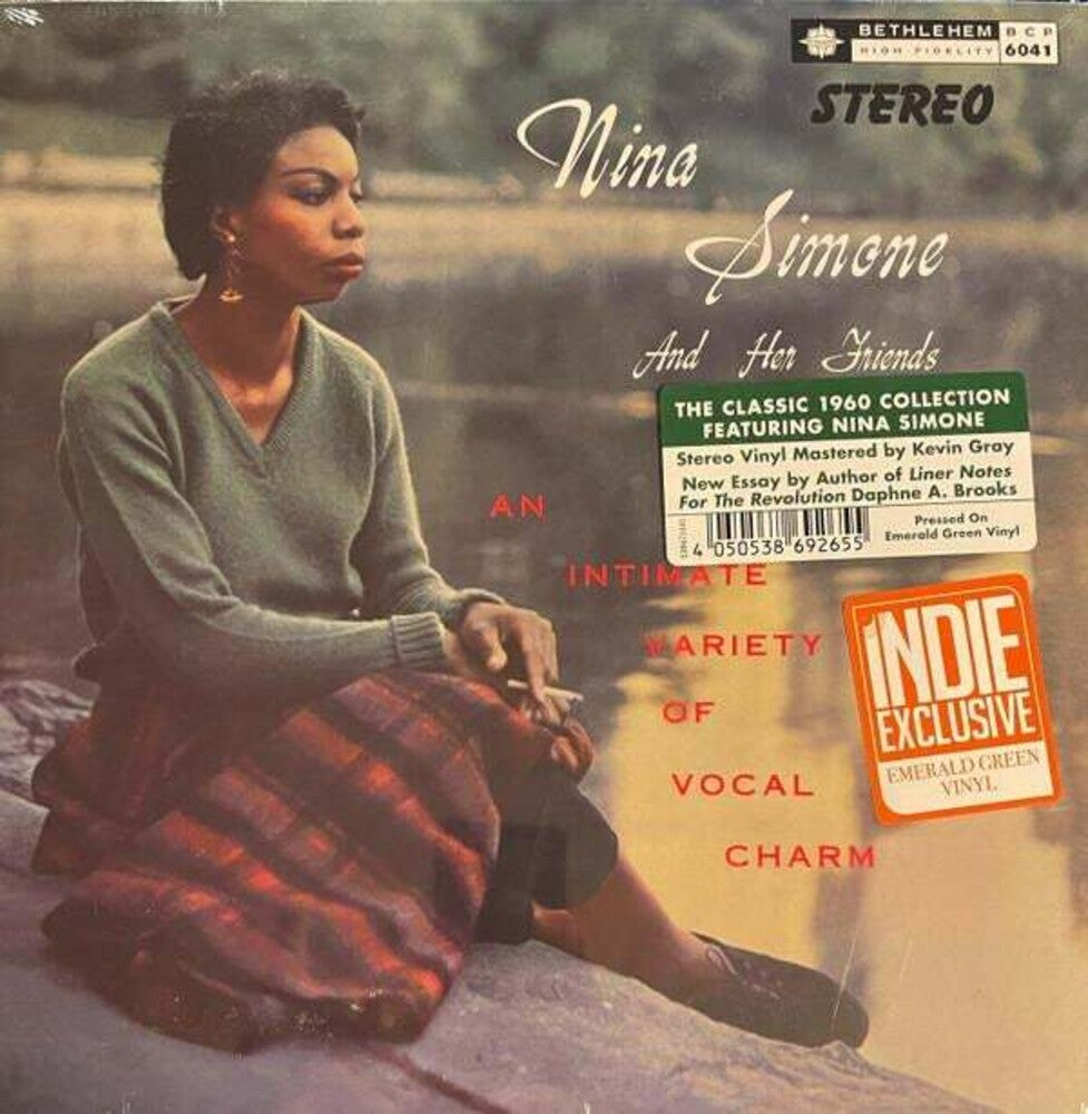 the album cover for Nina Simone - An Intimate Variety Of Vocal Charm [RSD Essential Indie Colorway Transparent Emerald Green LP]