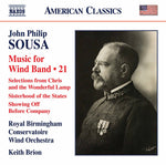 the album cover for Sousa / Brion - Music for Wind Band 21