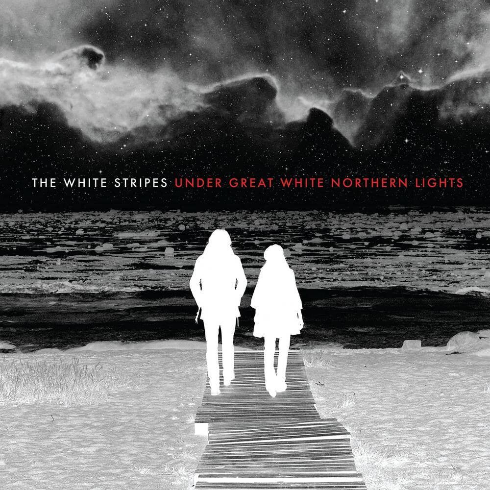 the album cover for The White Stripes - Under Great White Northern Lights