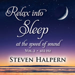 the album cover for Steven Halpern - Relax Into Sleep At The Speed Of Sound, Vol. 2