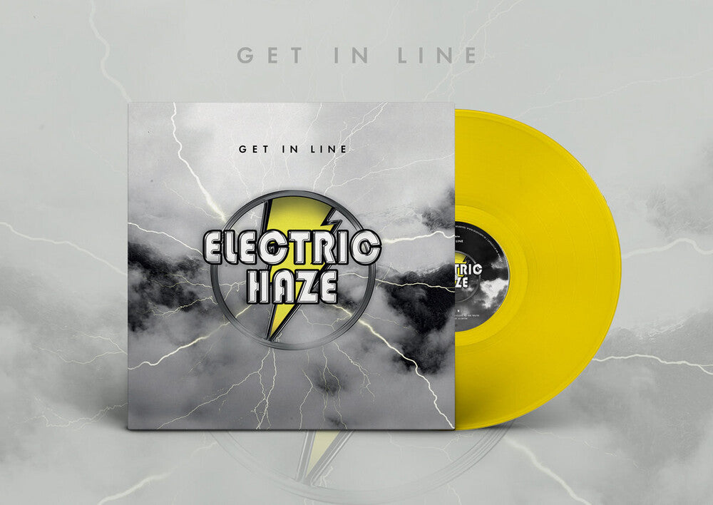 the album cover for Electric Haze - Get In Line (Clear Yellow Vinyl) [Colored Vinyl] [Clear Vinyl]