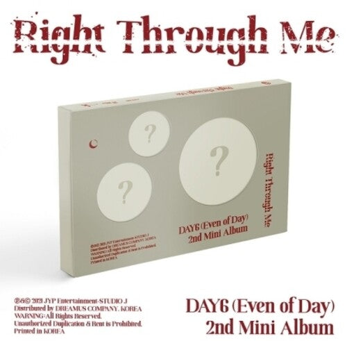 Día 6 (Even of Day) - Right Through Me (incluye fotolibro de 84 páginas, tarjeta fotográfica, tarjeta fotográfica de unidad, postal y pegatina con corte de imagen) (CD)