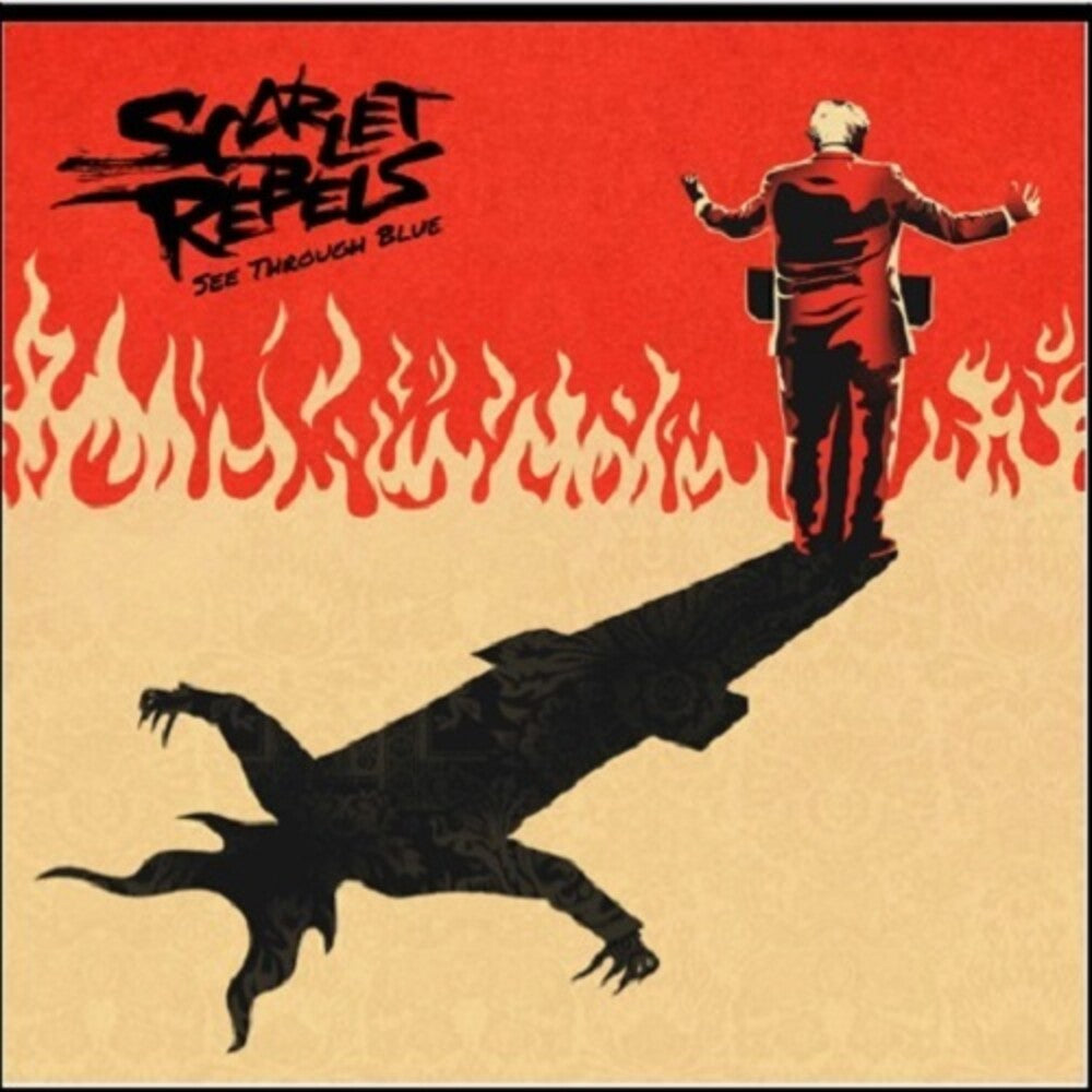 the album cover for Scarlet Rebels - See Through Blue