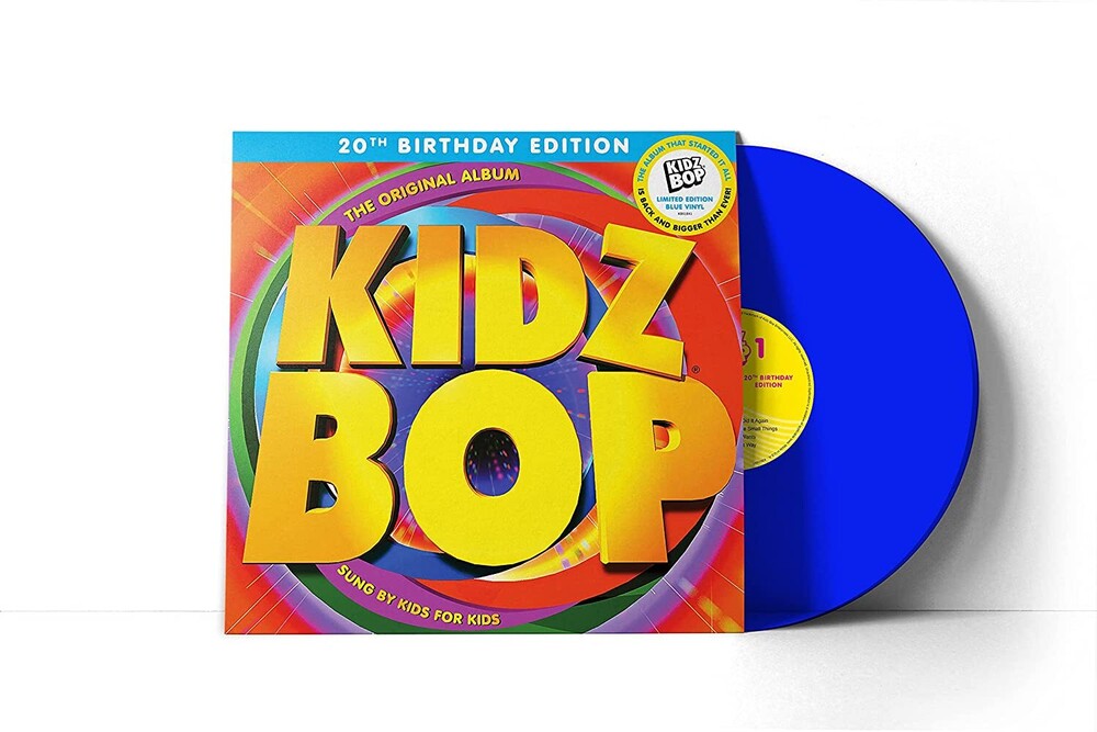 the album cover for Kidz Bop - KIDZ BOP 1: 20th Birthday Edition [Blue LP]