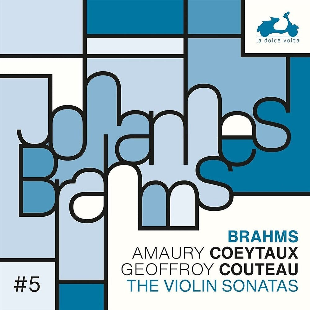 the album cover for Amaury Coeytaux/ Couteau,Geoffroy - Brahms: The 3 Violin Sonatas