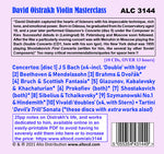 David Oistrakh - Clase magistral de violín: 24 conciertos desde Bach hasta Vivaldi, otras obras clave y música de cámara (CD)