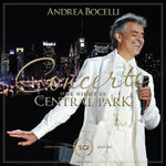 the album cover for Andrea Bocelli - Concerto: One Night In Central Park - 10th Anniversary [CD/DVD]