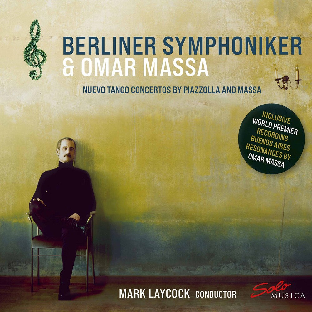 the album cover for Massa / Berliner Symphoniker / Laycock - Nuevo Tango Concertos