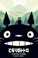 My Neighbor Totoro Shadow Anime Poster 24x36