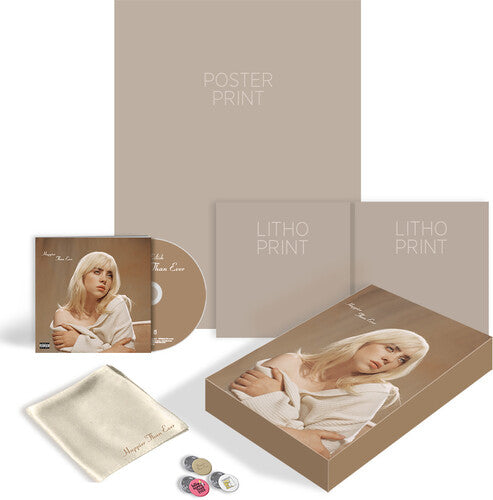 Billie Eilish - Happier Than Ever (Super Deluxe Edition) (incl. Poster, 2x Art Prints, Bandana + Pin Badges) (CD)