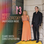 the album cover for Mussorgsky / Booth / Glynn - Unorthodox Music