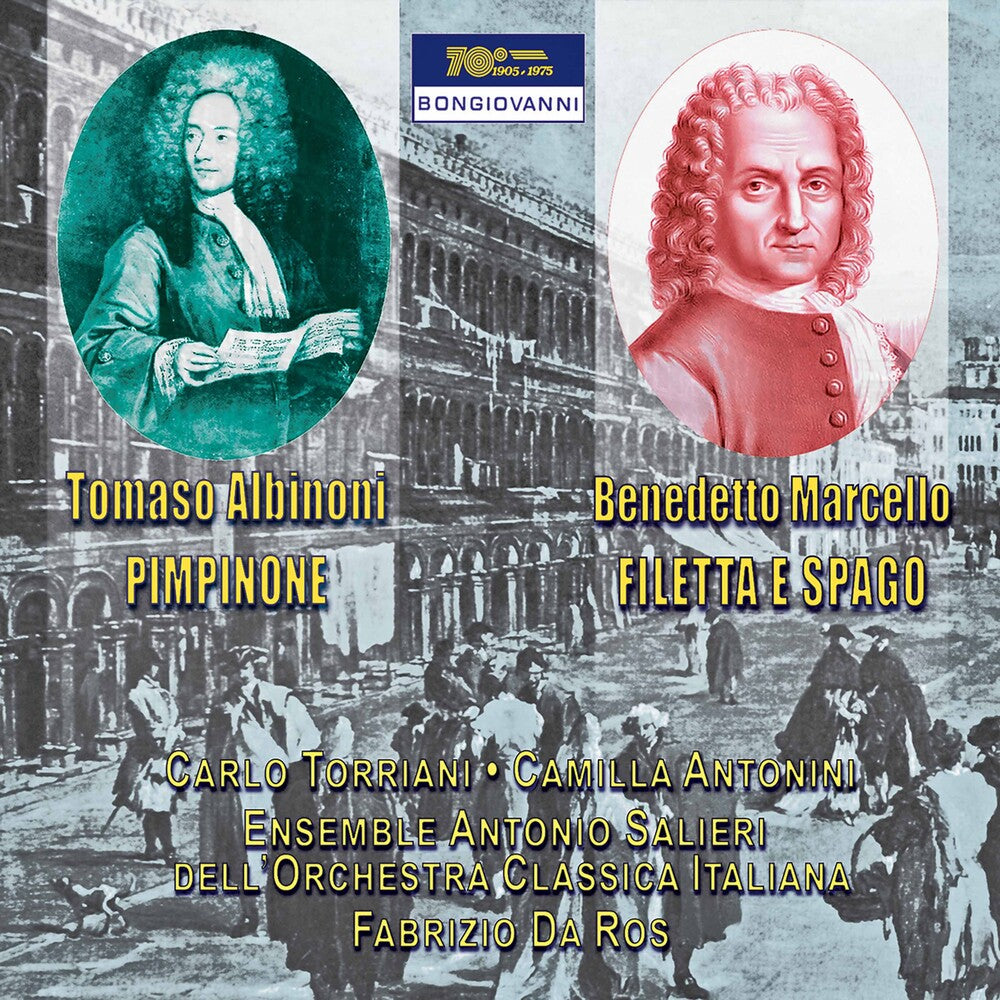 the album cover for Albinoni / Antonini / Da Ros - Pimpinone - Filetta E Spago
