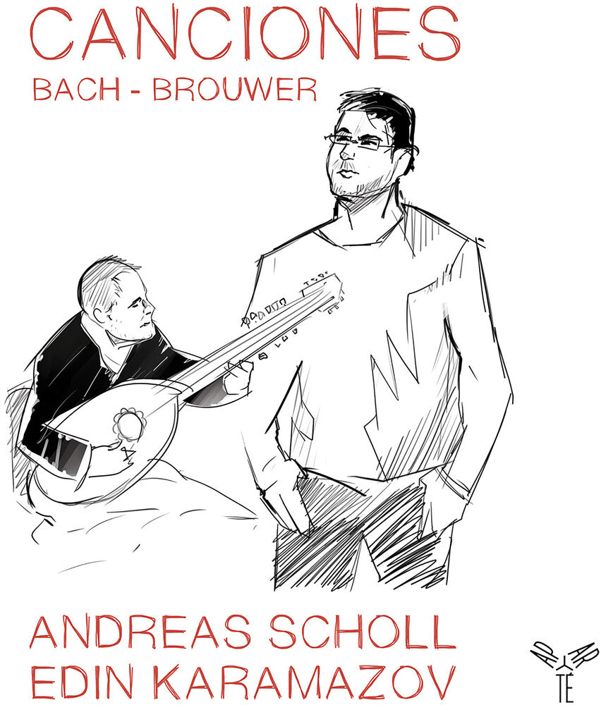 the album cover for Andreas Scholl - Bach & Brouwer: Canciones