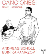 the album cover for Andreas Scholl - Bach & Brouwer: Canciones