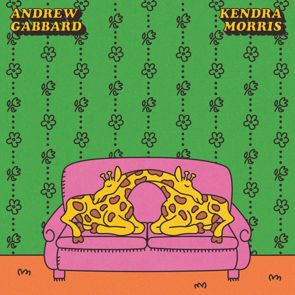 the album cover for Andrew Gabbard/ Morris,Kendra - Don't Talk (Put Your Head On My Shoulder) (Pink)