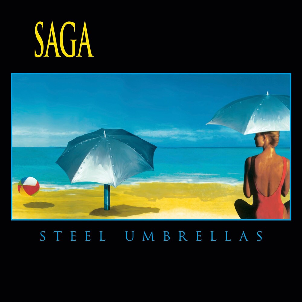 the album cover for Saga - Steel Umbrellas