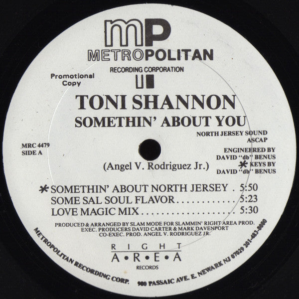 Toni Shannon : Somethin' About You (12", Promo)