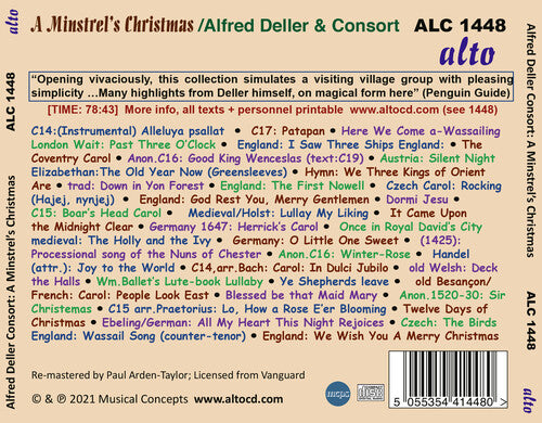 Alfred Deller - A Minstrel's Christmas (CD)