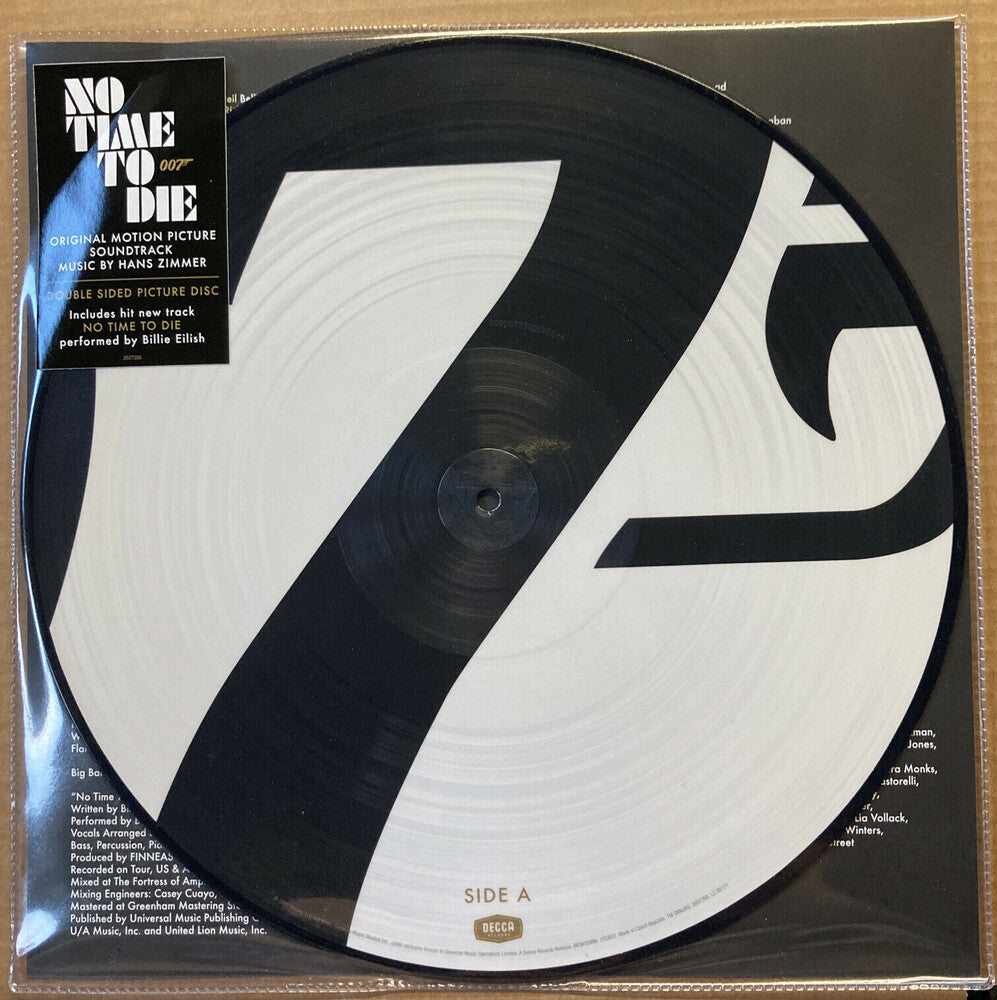 the album cover for James Bond [Movie] - No Time to Die [Import Limited Edition 007 Symbol Version LP]