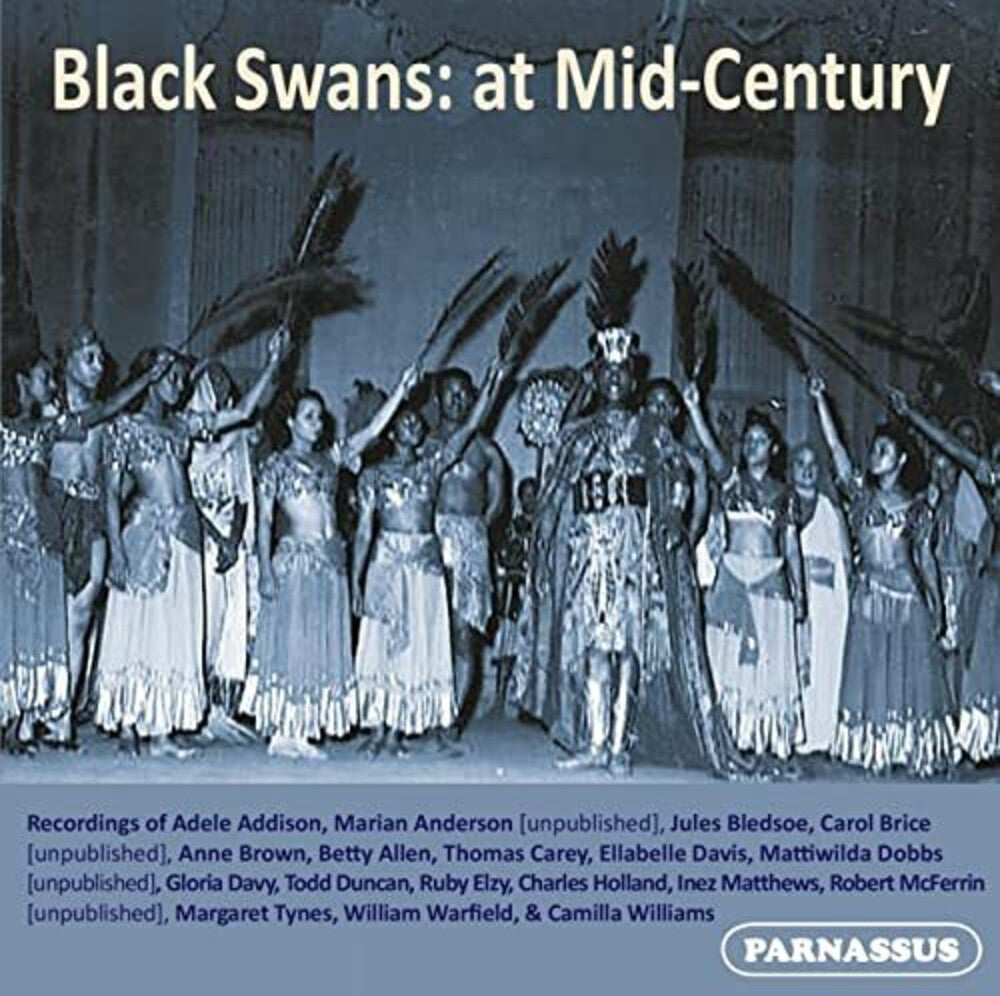 the album cover for Robert Mcferrin/ Anderson,Marian / Warfield - Black Swans: Mid Century