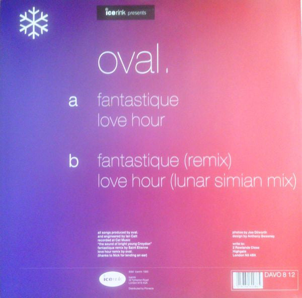 Oval (2) : Fantastique / Love Hour (12", Maxi)