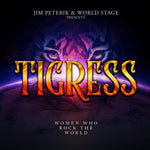 the album cover for Jim Peterik - Tigress - Women Who Rock The World [Colored Vinyl] [Limited Edition]