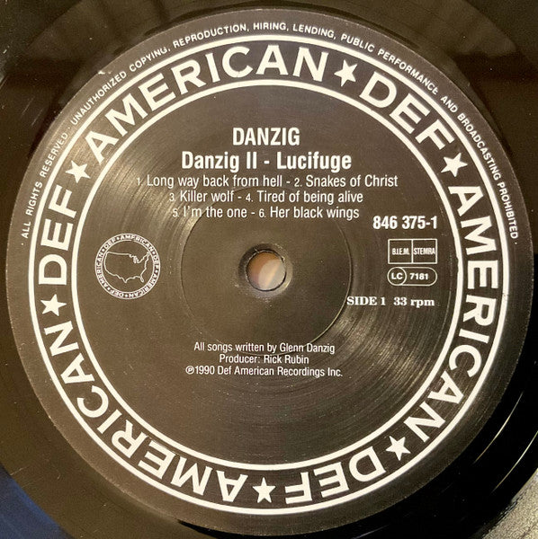 Danzig : Danzig II - Lucifuge (LP, Album)