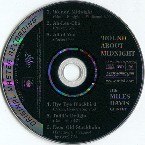 The Miles Davis Quintet : 'Round About Midnight (SACD, Hybrid, Album, Mono, Ltd, Num, RE, RM)